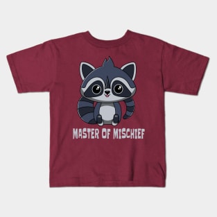 Raccoon Master of Mischief Kids T-Shirt